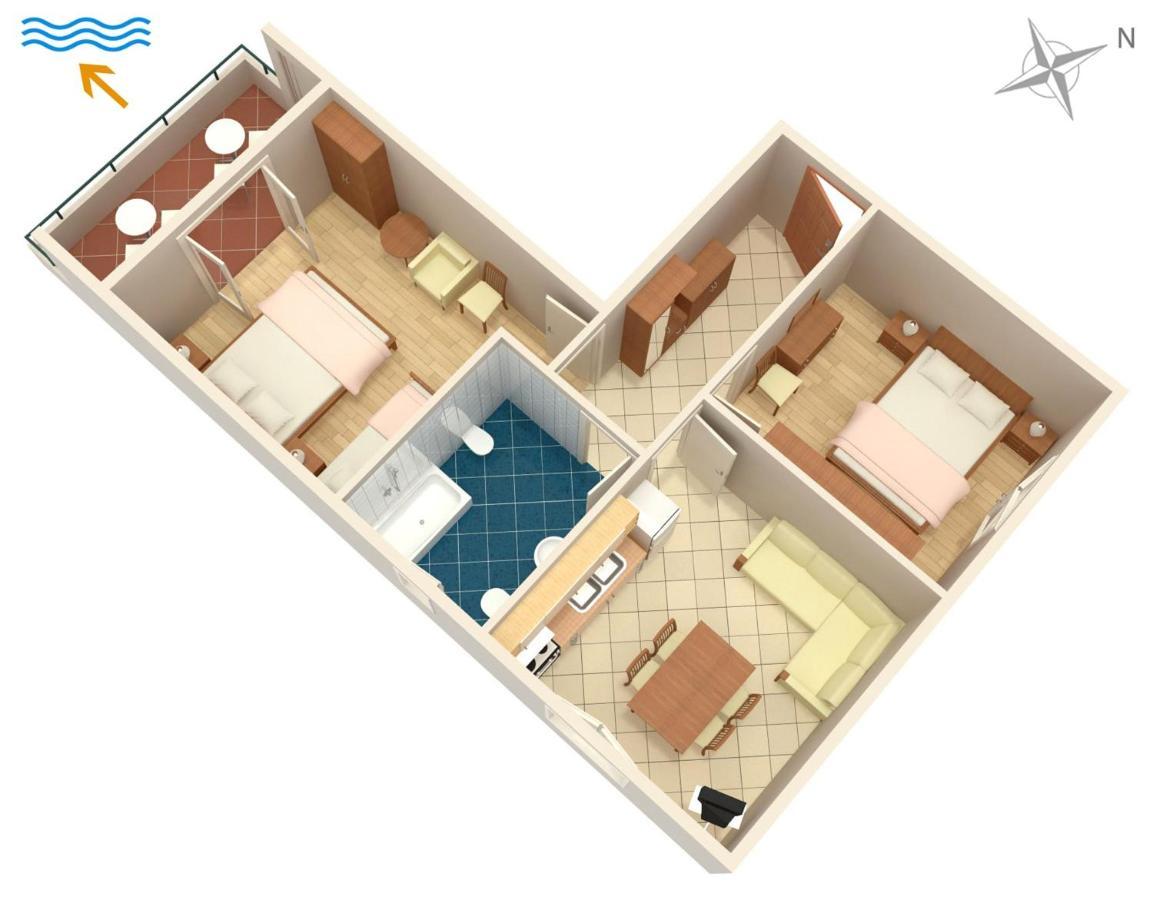 Apartments By The Sea Turanj, Biograd - 6445 Exterior photo